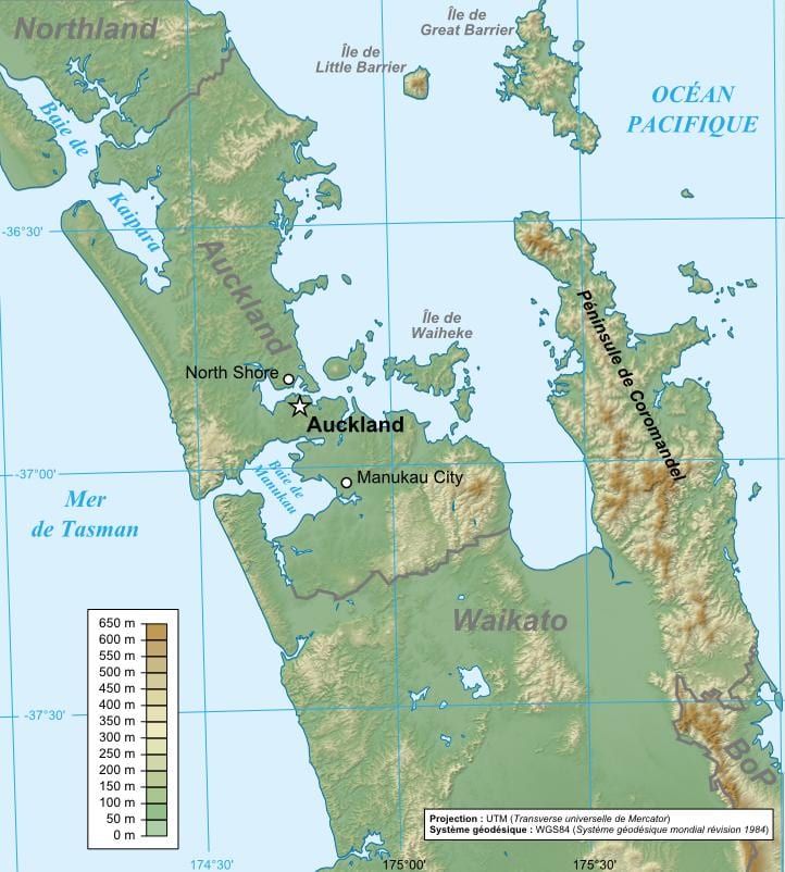 Auckland mapa geològic