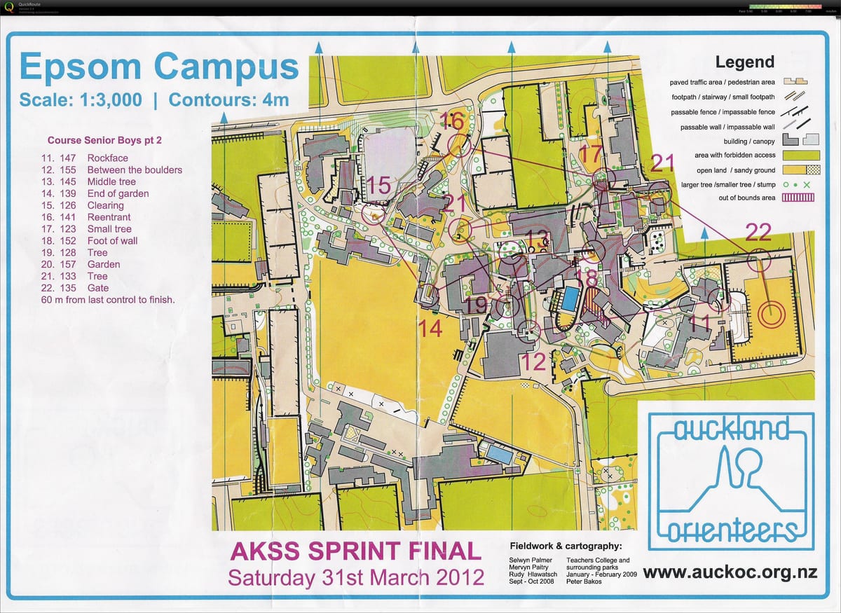 mapa de Epsom Auckland