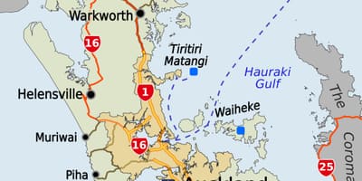 Mapa de Auckland